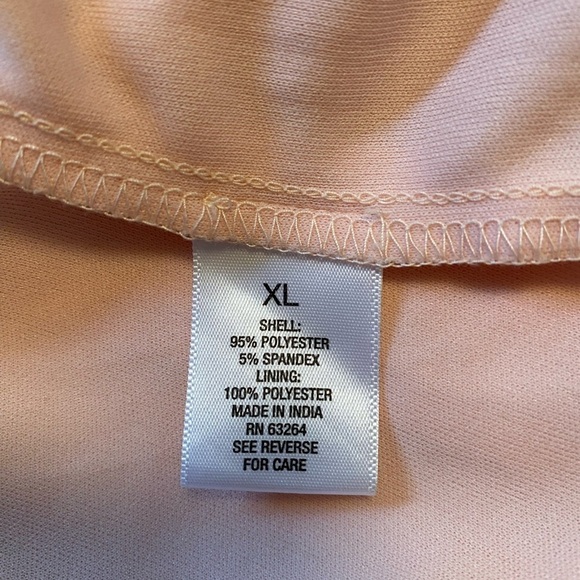 Studio Badgley Mischka pink silver jeweled bell sleeve blouse XL - Picture 6 of 8